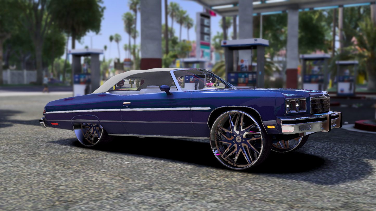 Chevy Caprice Convertible on GF Wheels 1975