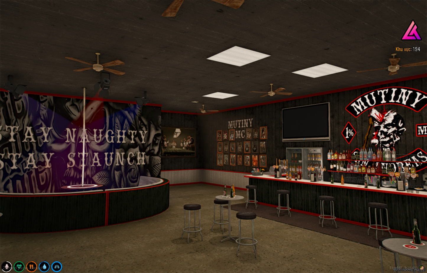 Hookies MC Clubhouse Interior