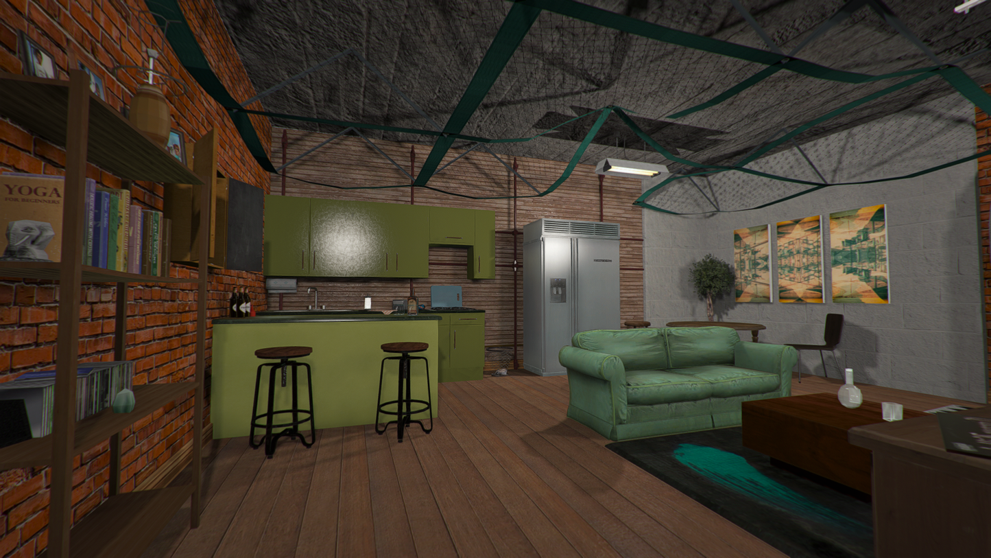 Open Interior - Bunker + Secret room