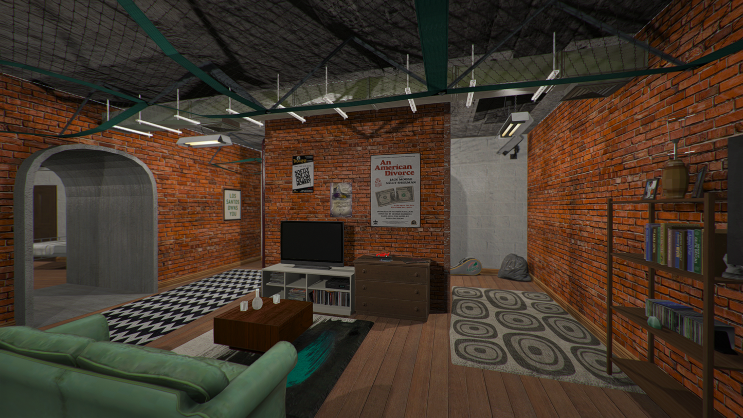 Open Interior - Bunker + Secret room