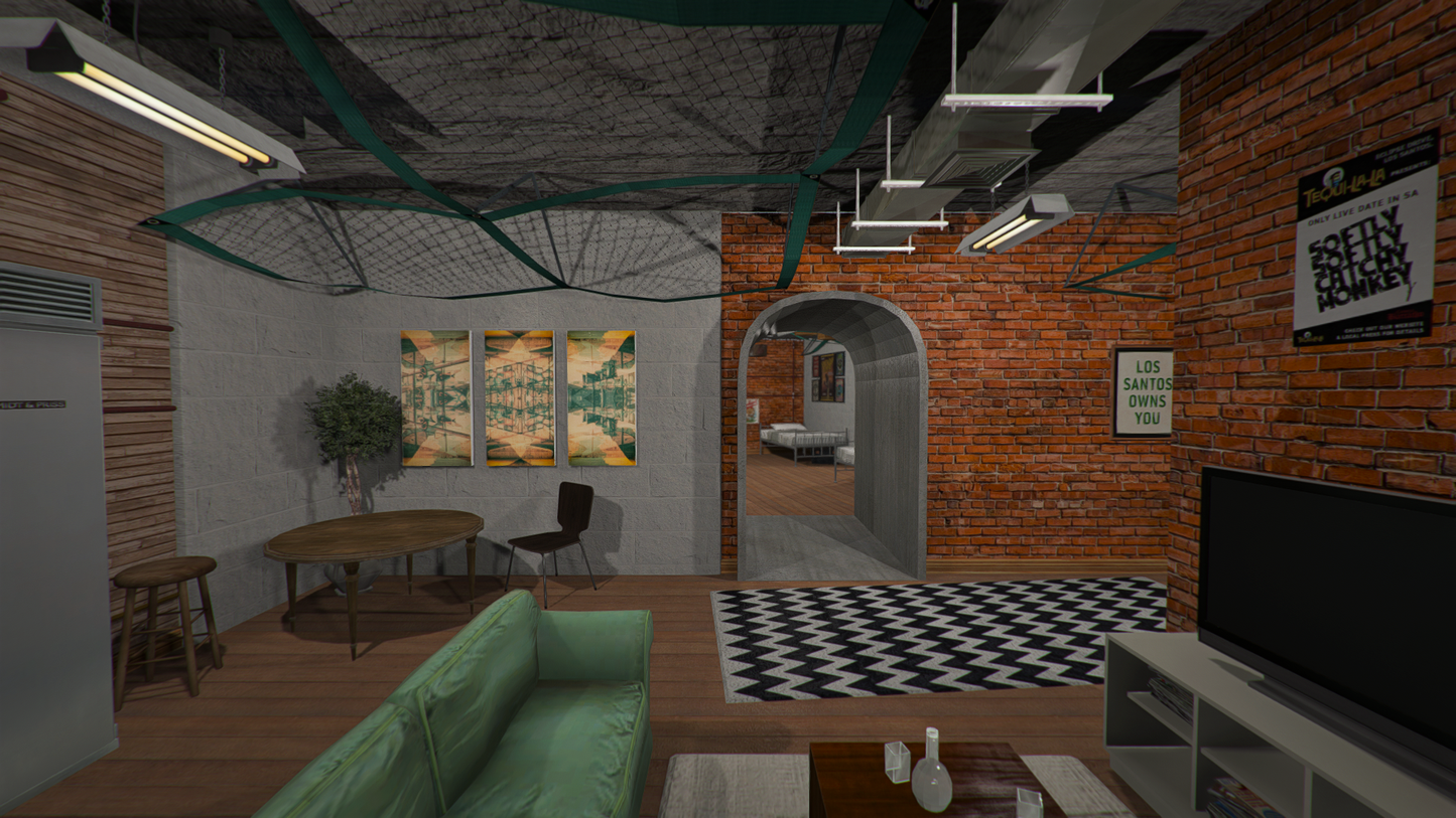 Open Interior - Bunker + Secret room