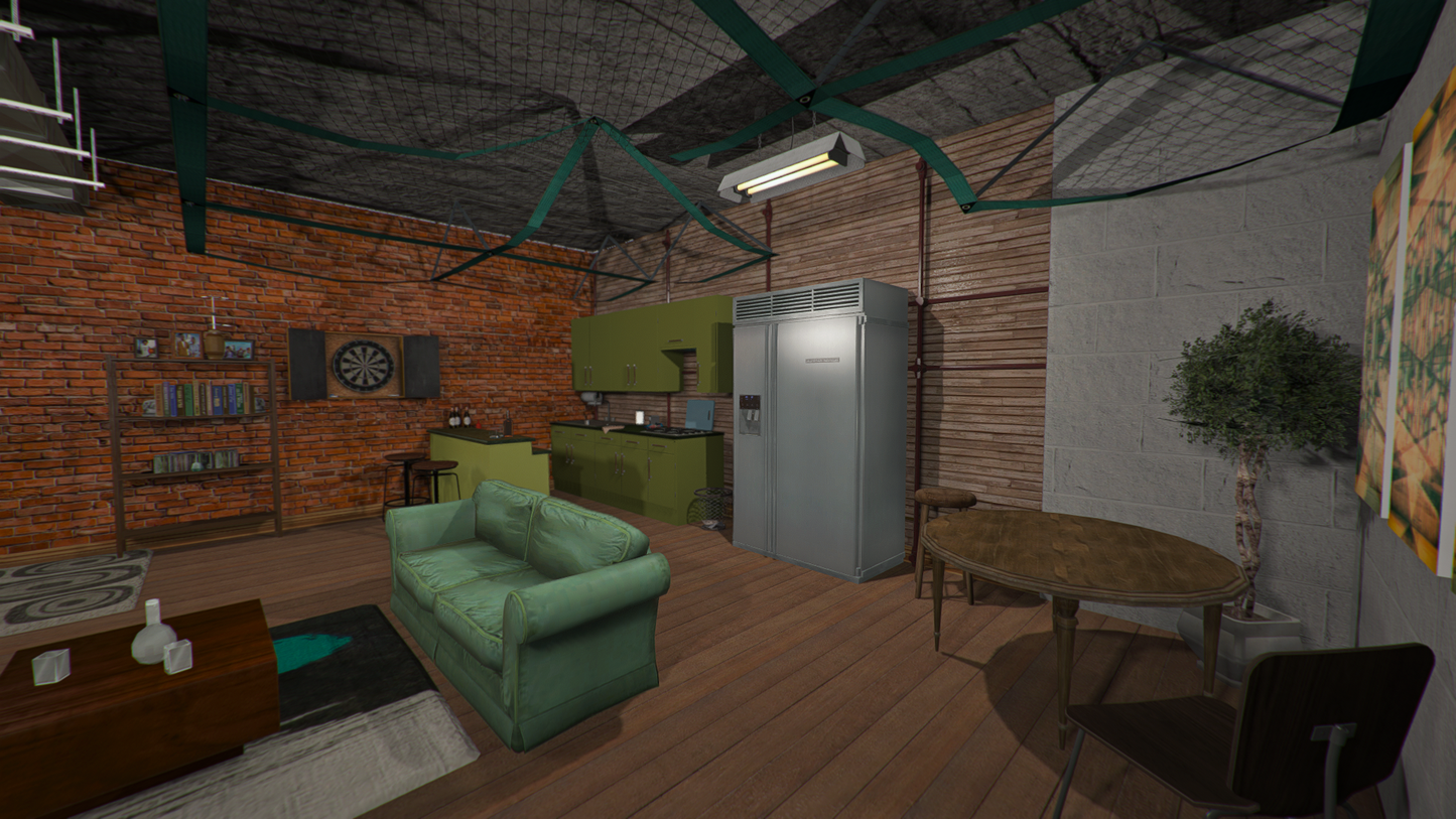 Open Interior - Bunker + Secret room