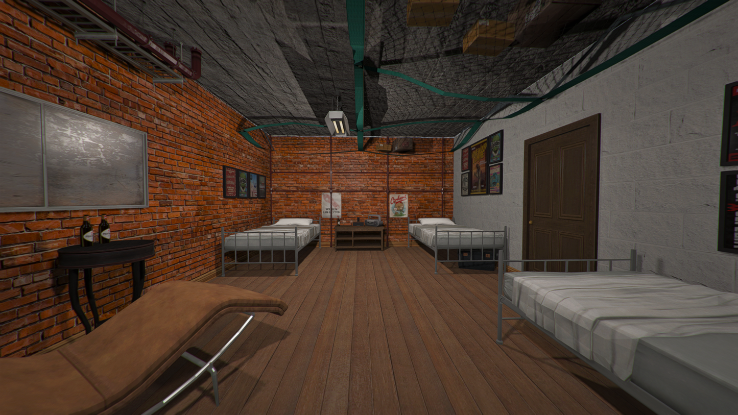 Open Interior - Bunker + Secret room