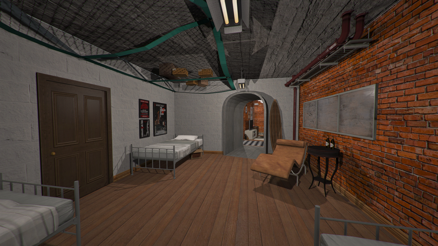 Open Interior - Bunker + Secret room