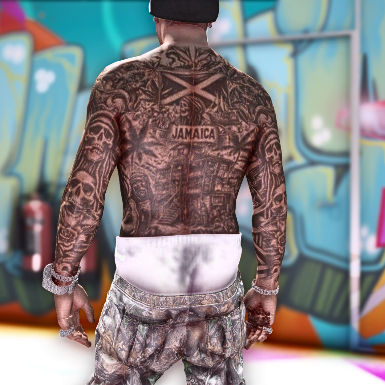 Jamaica Body Tattoo | Male