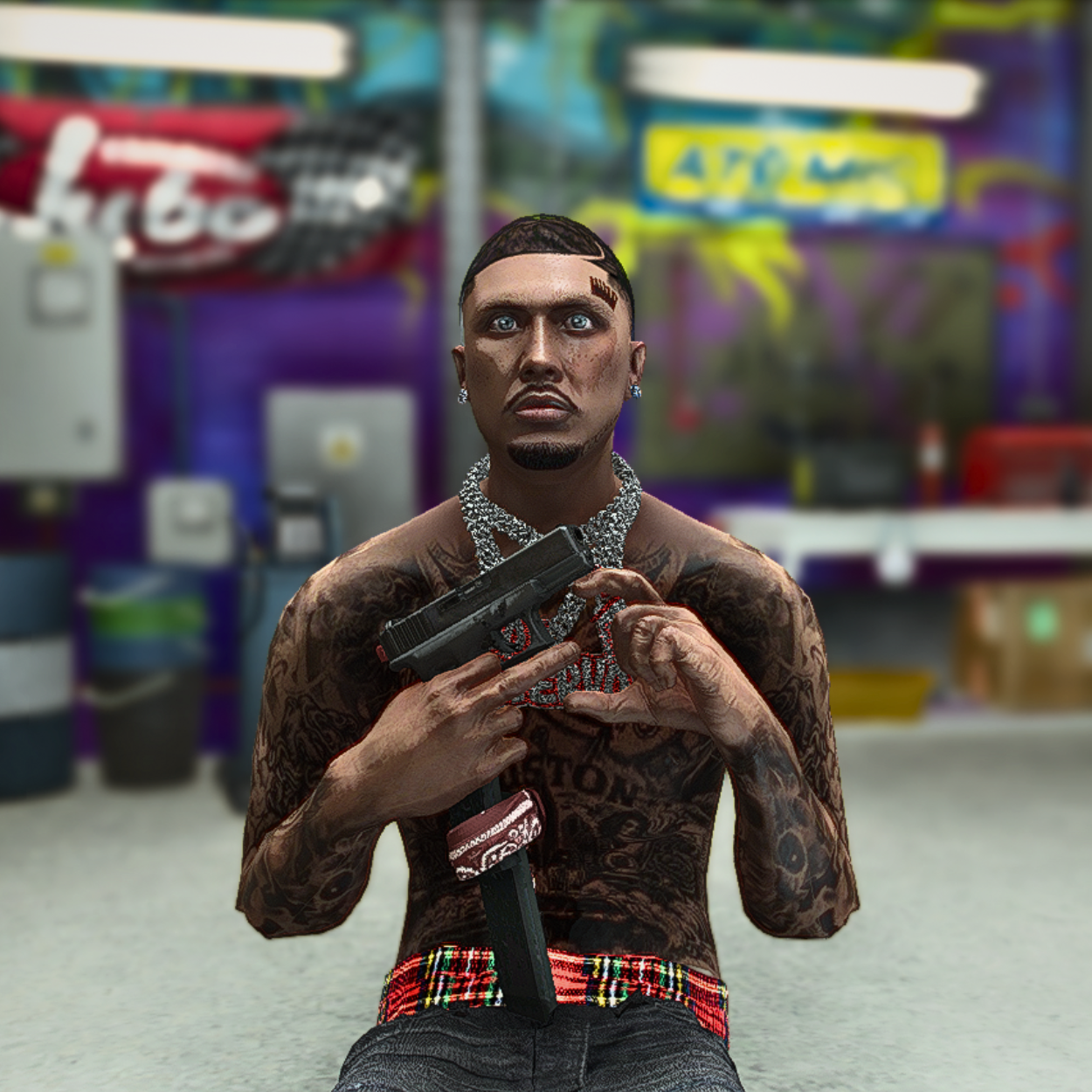 Glock Switch + Burgandy Bandana