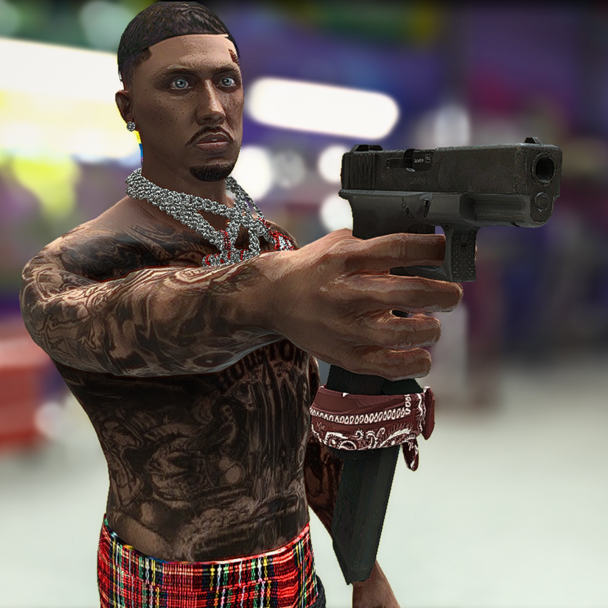 Glock Switch + Burgandy Bandana