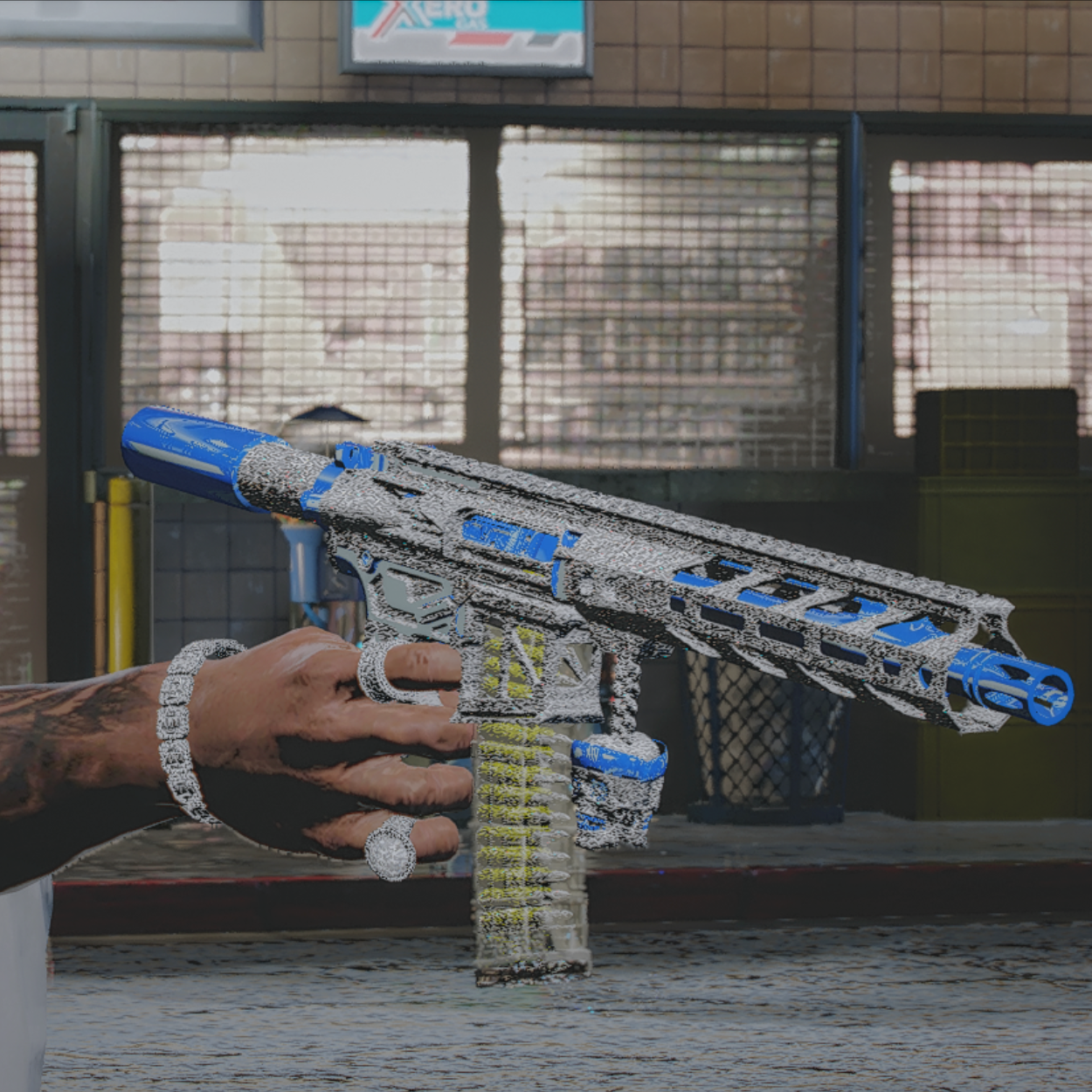 Diamond Skeleton Blue ARP