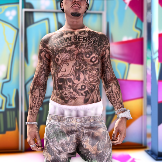 New Jersey Body Tattoo | Male