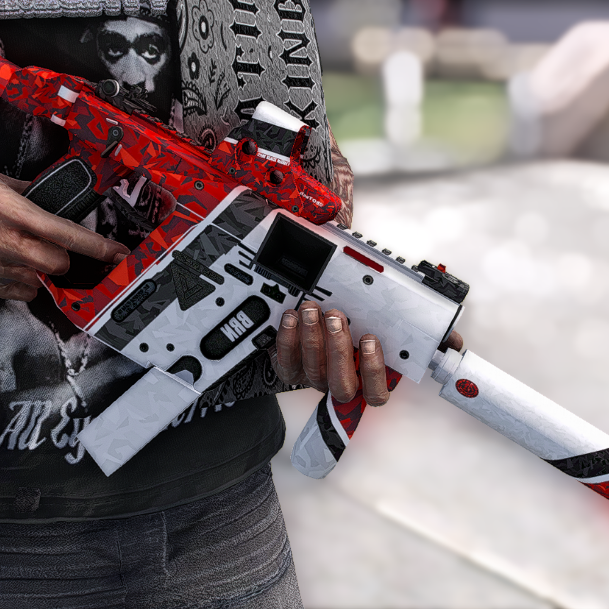 Crimson Snow Vector
