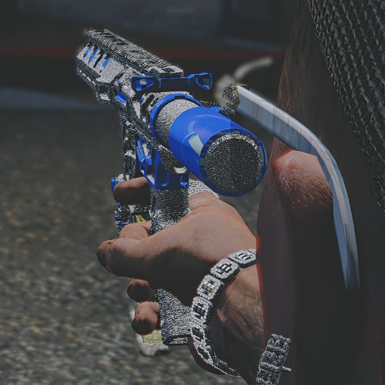 Diamond Skeleton Blue ARP