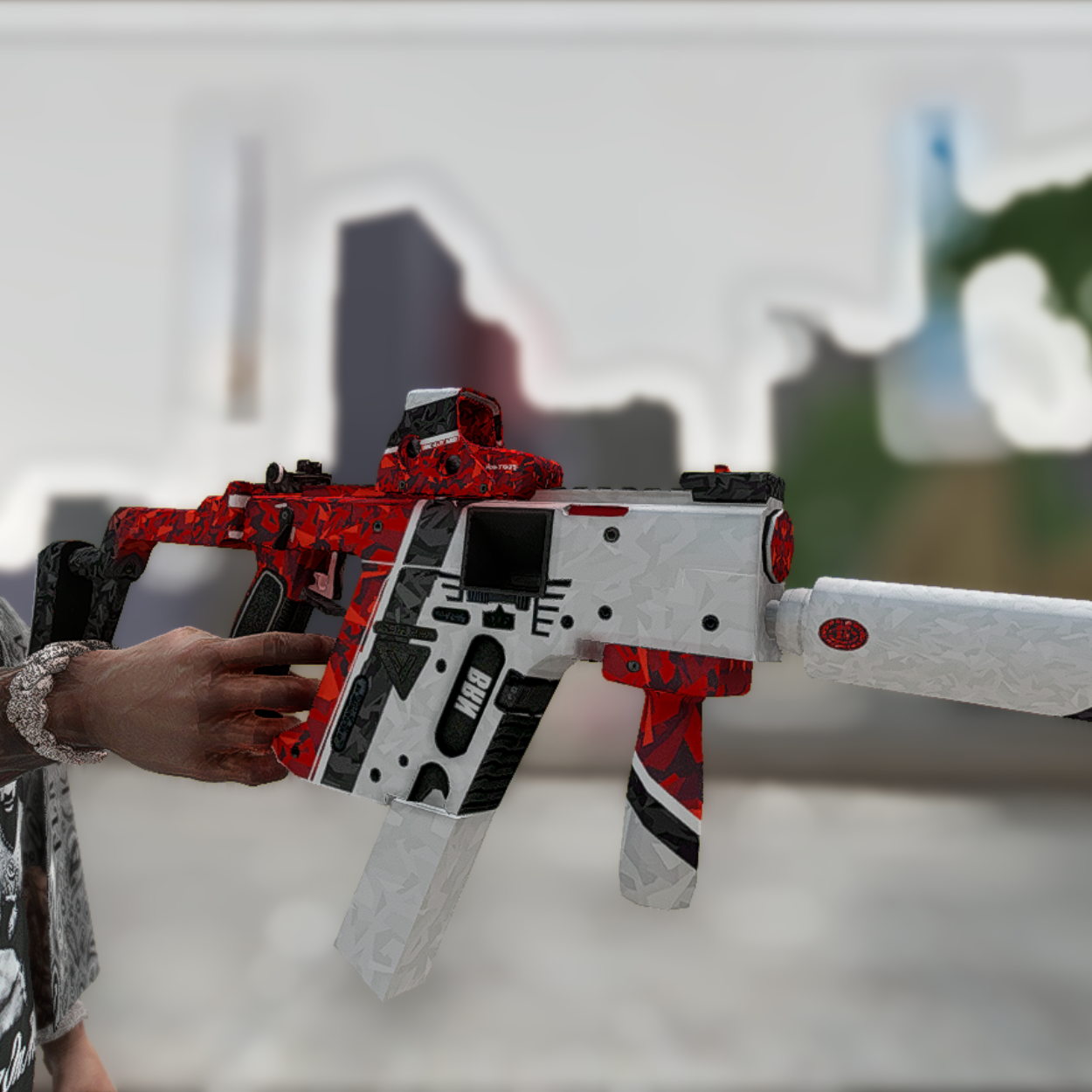 Crimson Snow Vector