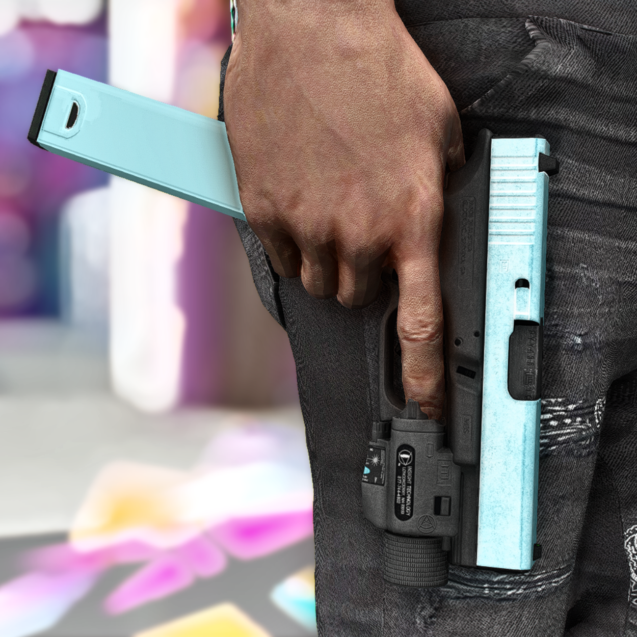 Blue Cyan Ethika Glock