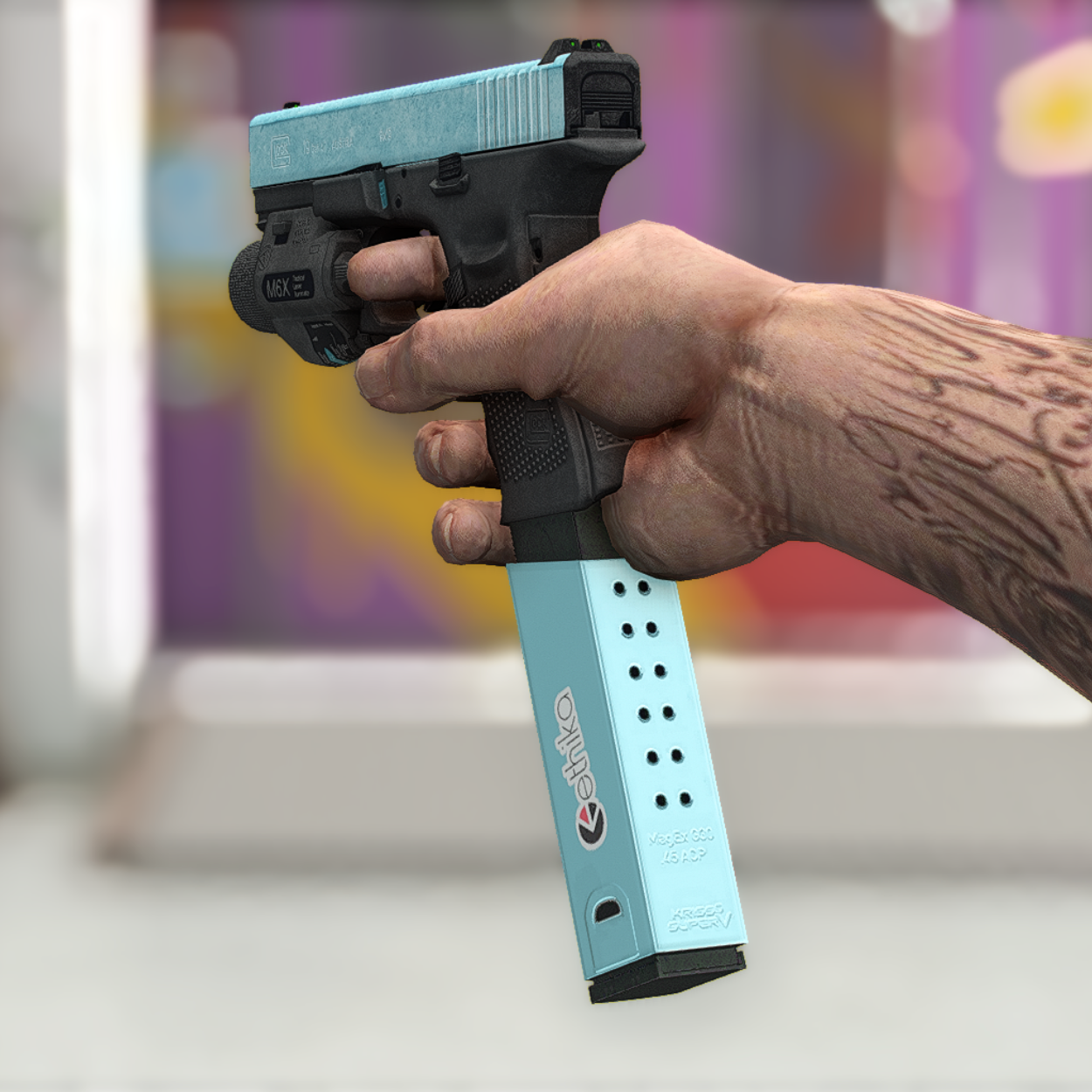 Blue Cyan Ethika Glock