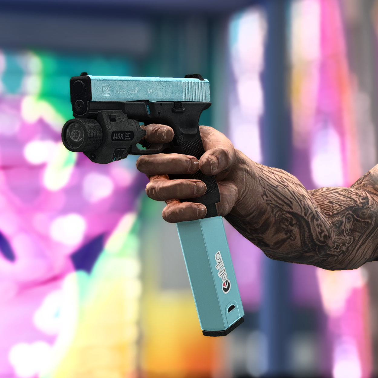 Blue Cyan Ethika Glock