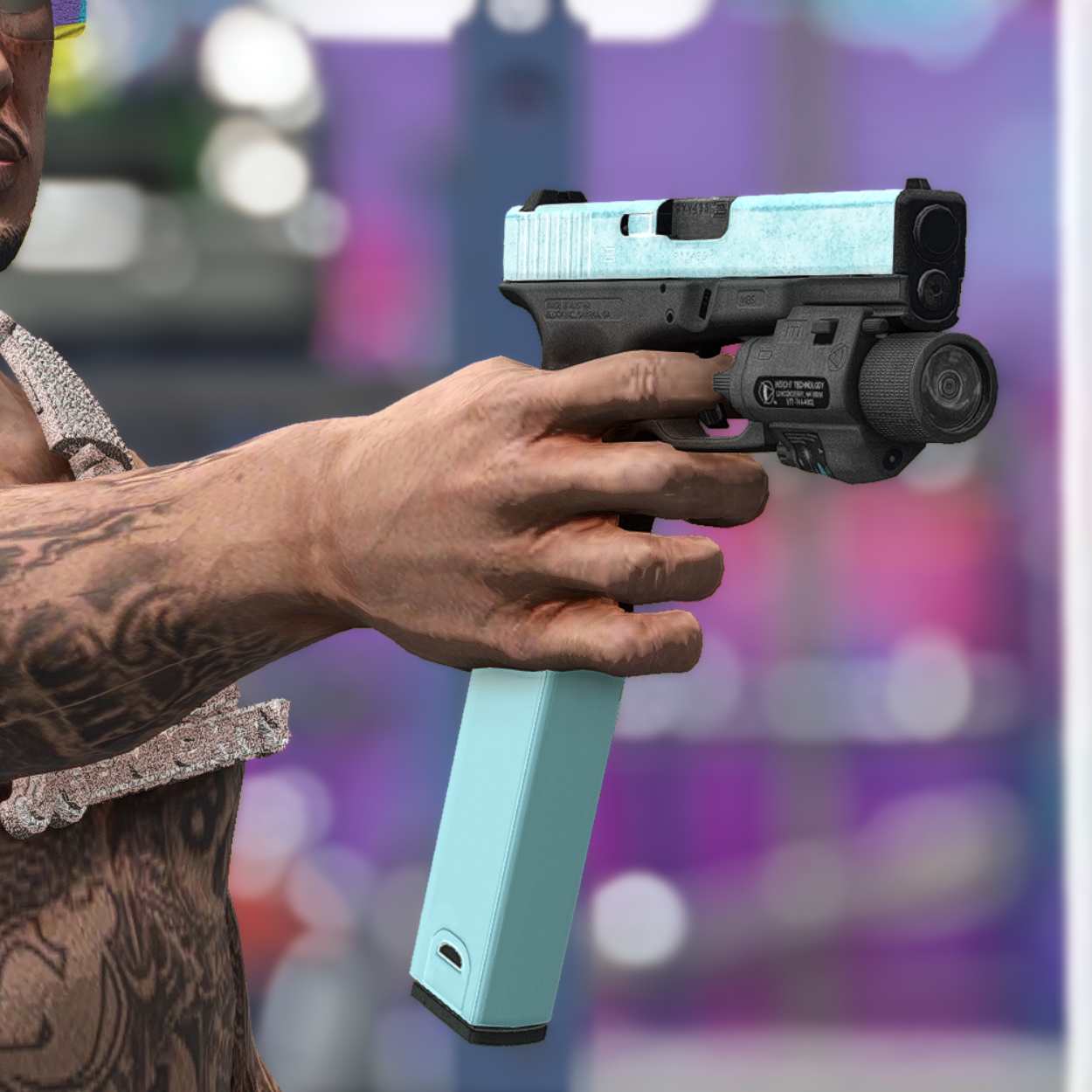 Blue Cyan Ethika Glock