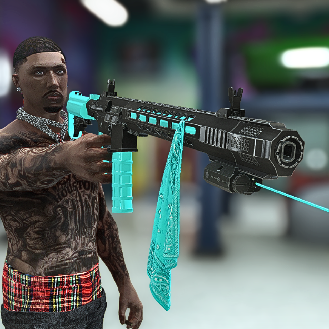 Baby Blue Flag Carbine
