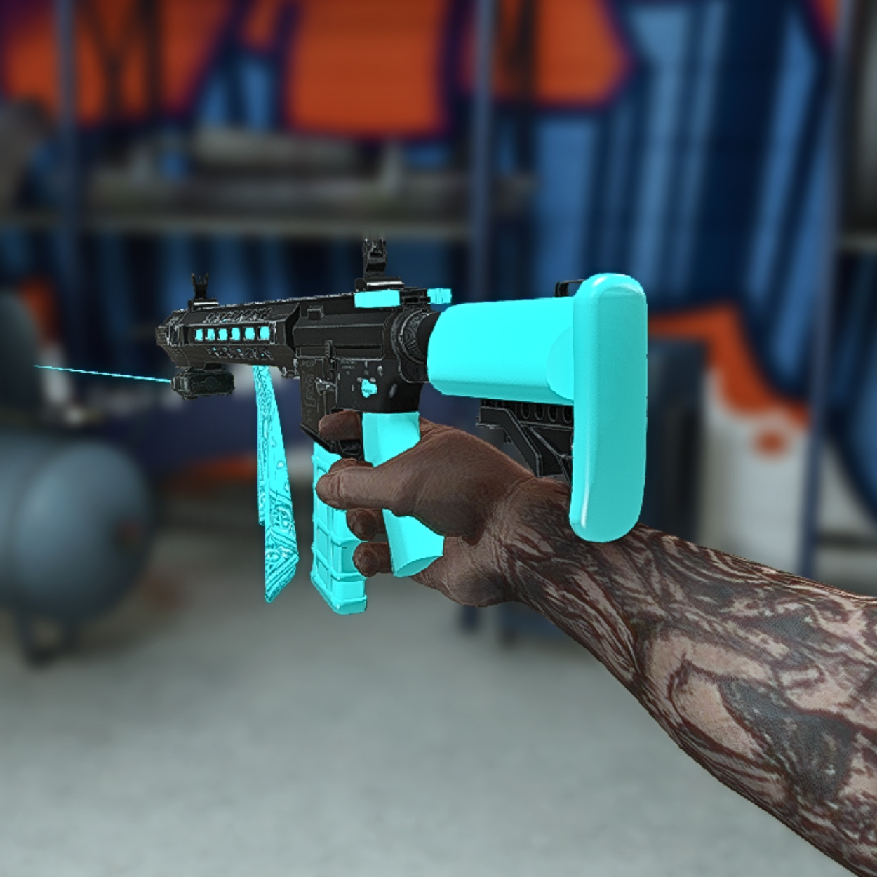 Baby Blue Flag Carbine