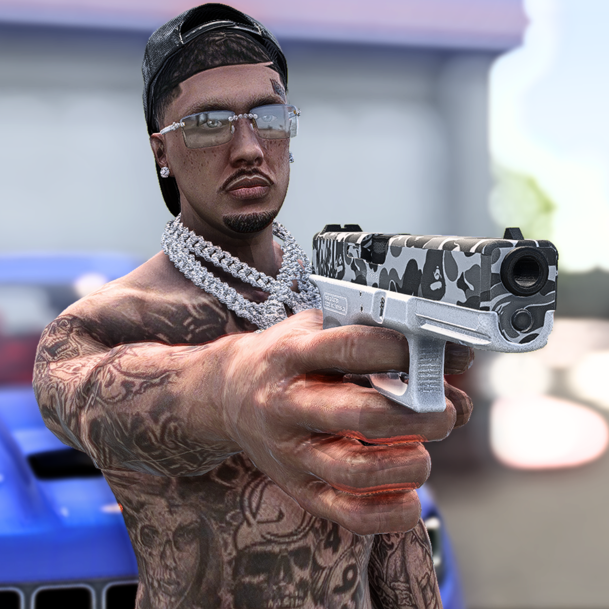 Bape Glock White