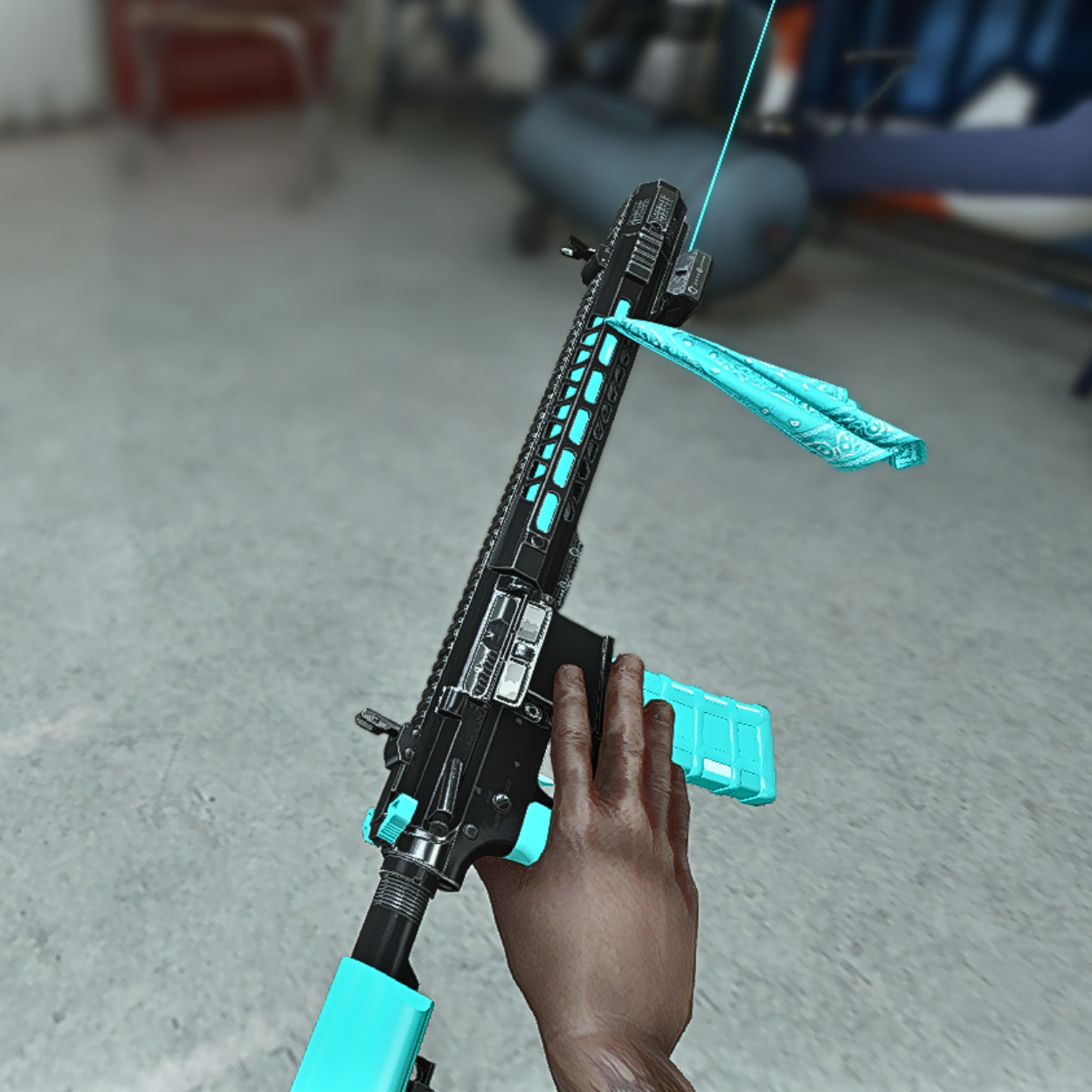 Baby Blue Flag Carbine