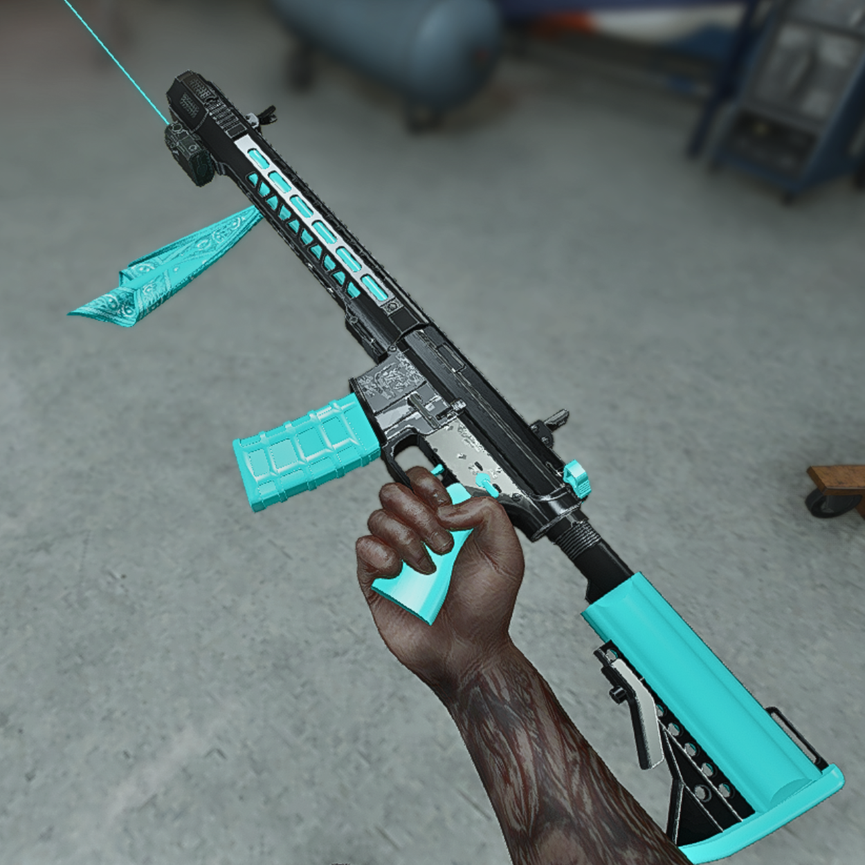 Baby Blue Flag Carbine