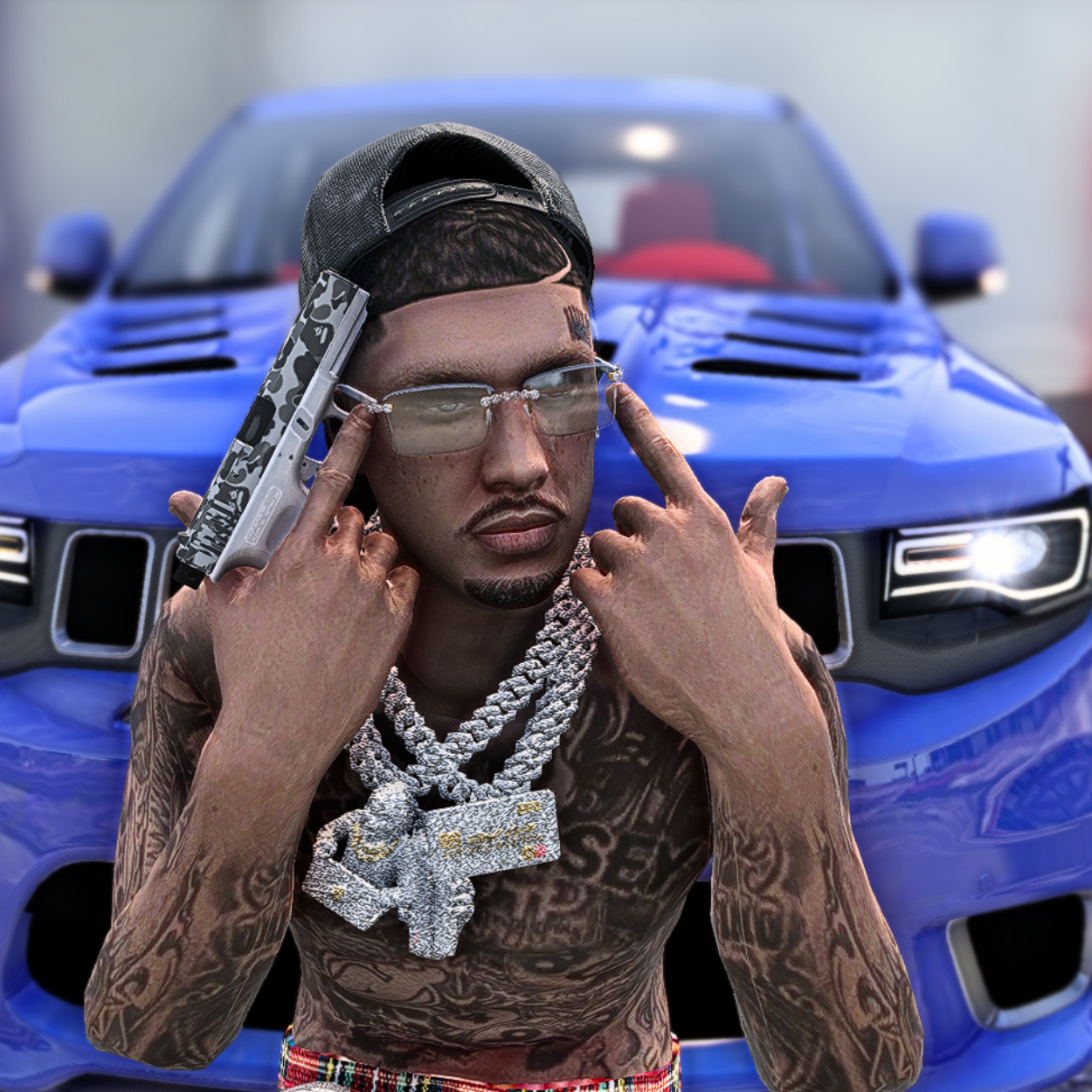 Bape Glock White