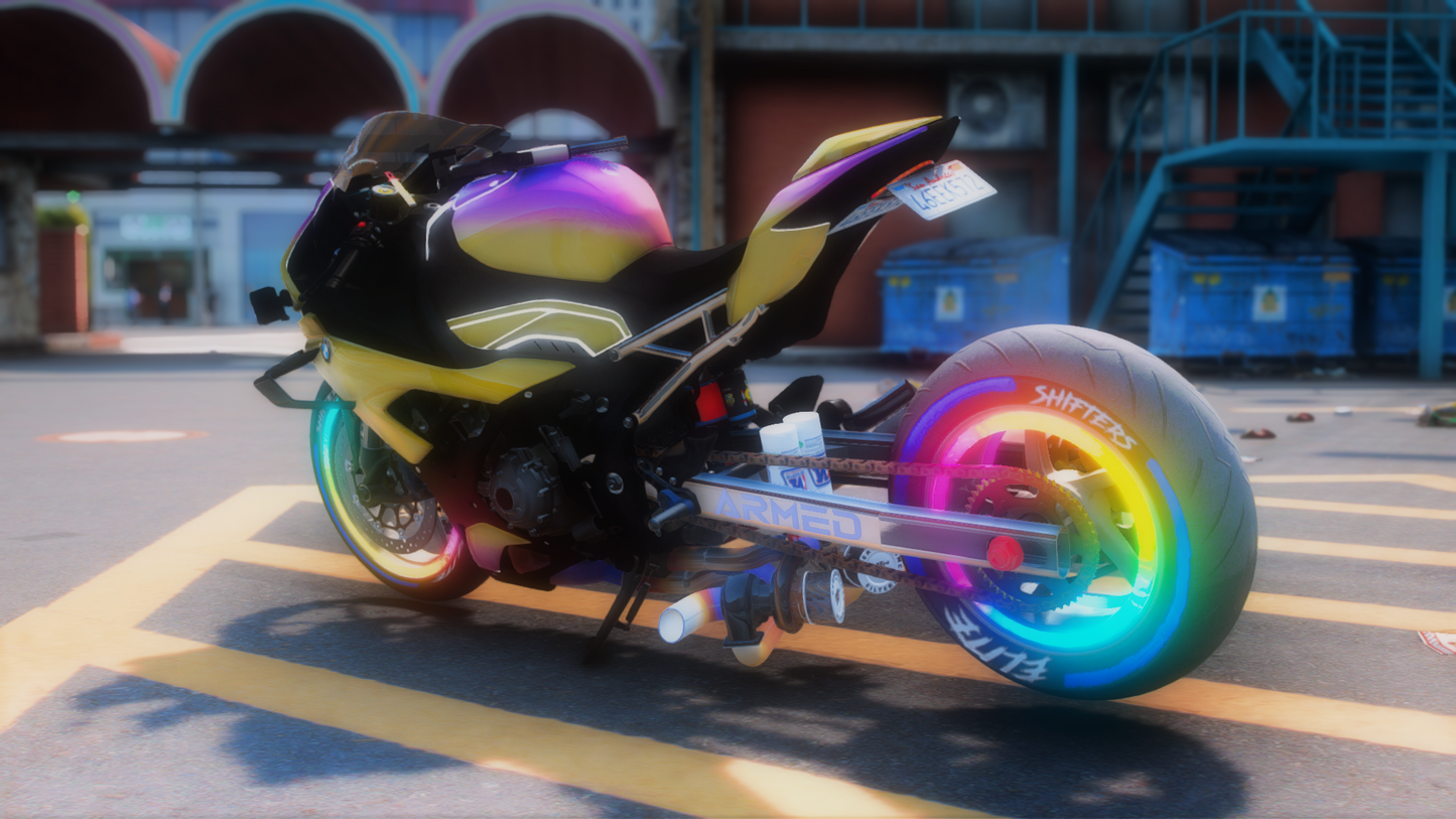 BMW M1000RR Twin Turbo Drag Rainbow Custom