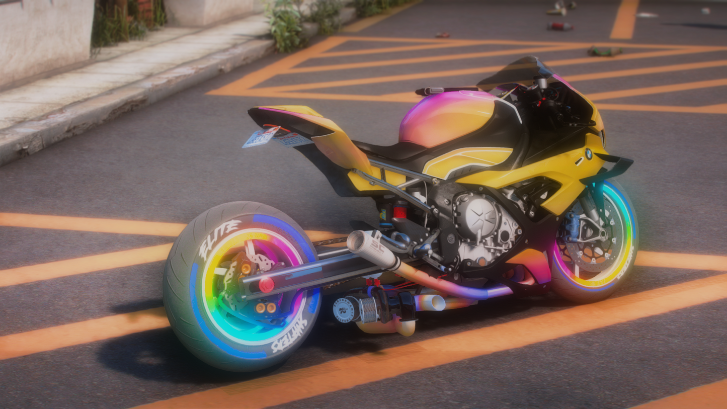 BMW M1000RR Twin Turbo Drag Rainbow Custom