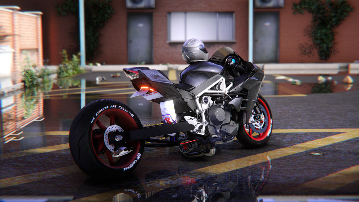 Kawasaki Ninja H2R Carbon Twin Turbo Drag Customs