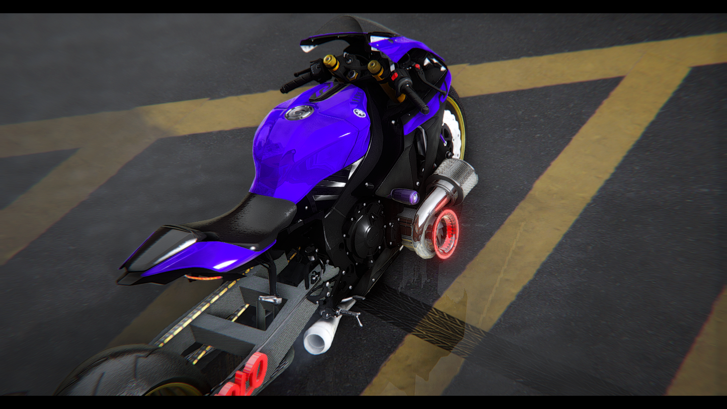 Yamaha R1 Drag Turbo Custom