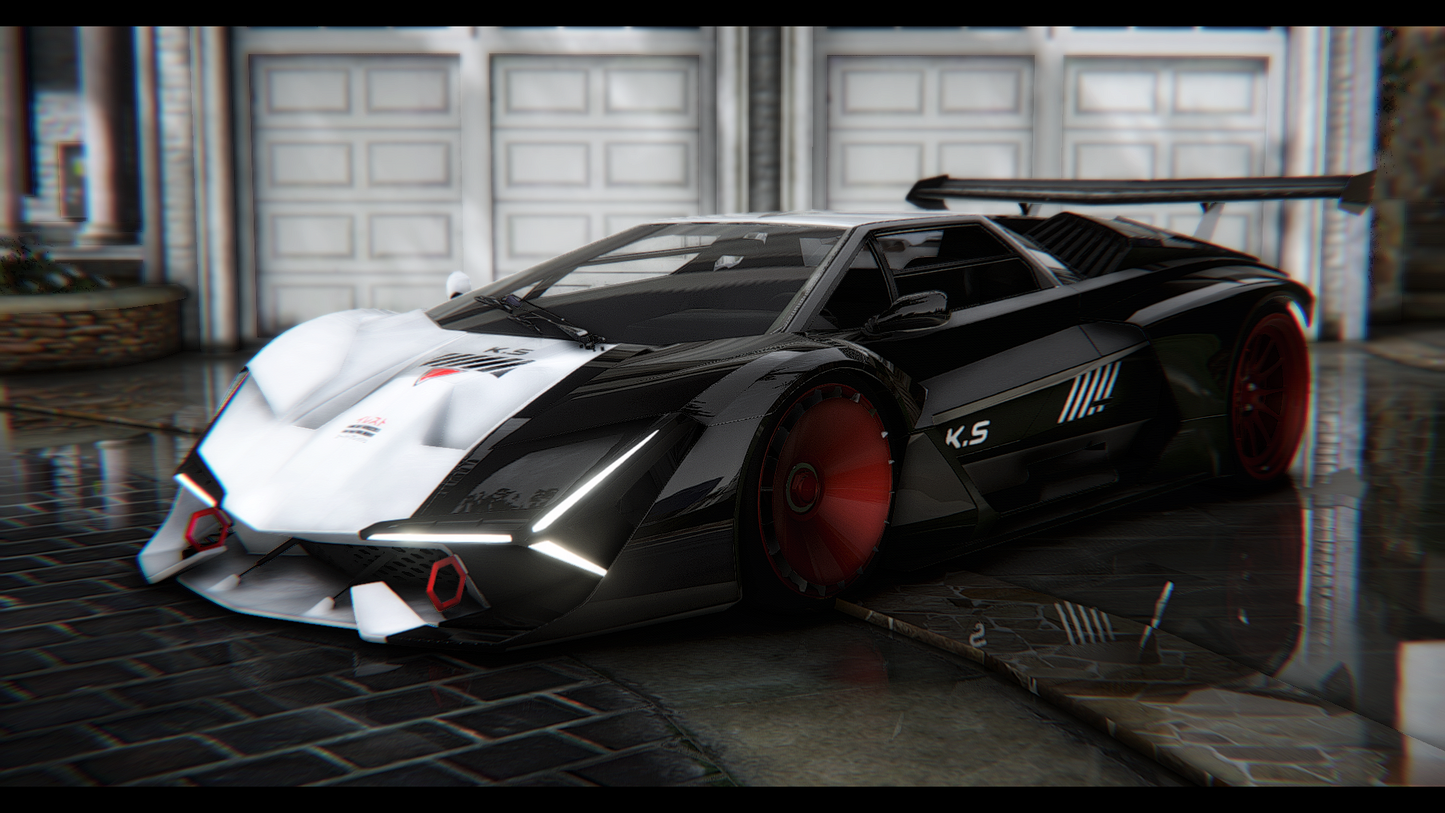 1988 Lamborghini Countach KS Widebody Twin Turbo Custom Livery V2