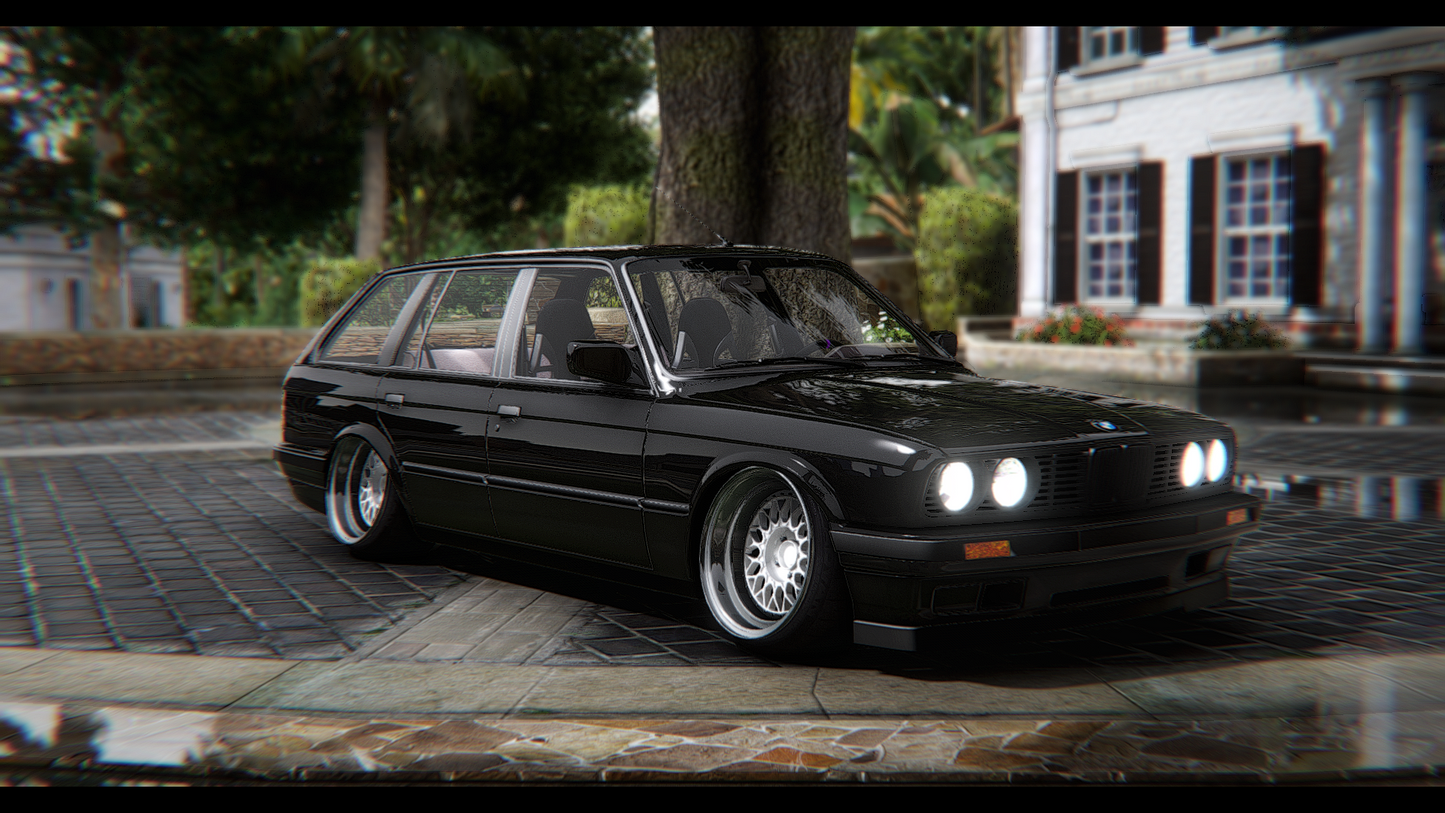 BMW E30 Touring Stanced 5 Seater