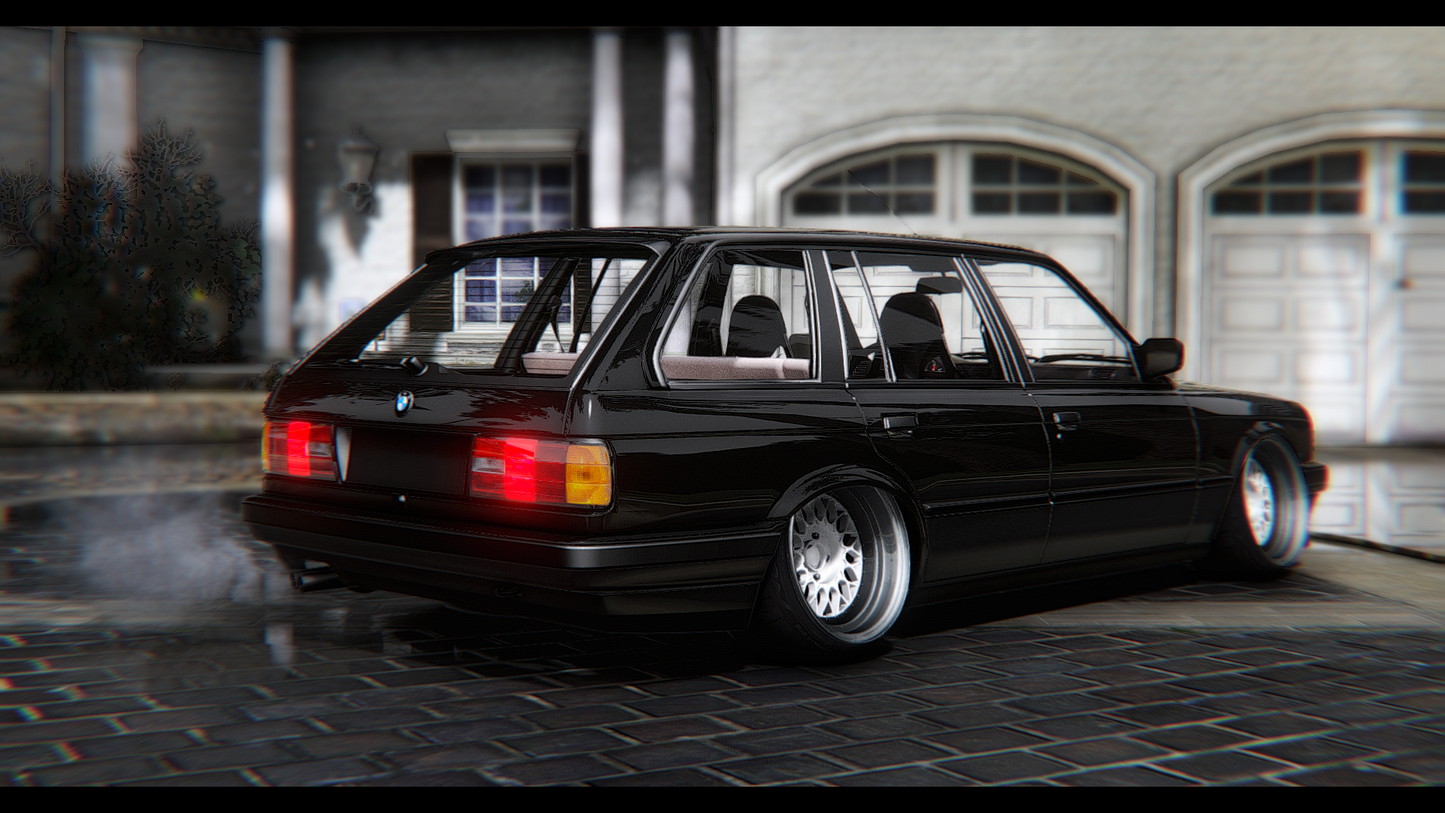 BMW E30 Touring Stanced 5 Seater