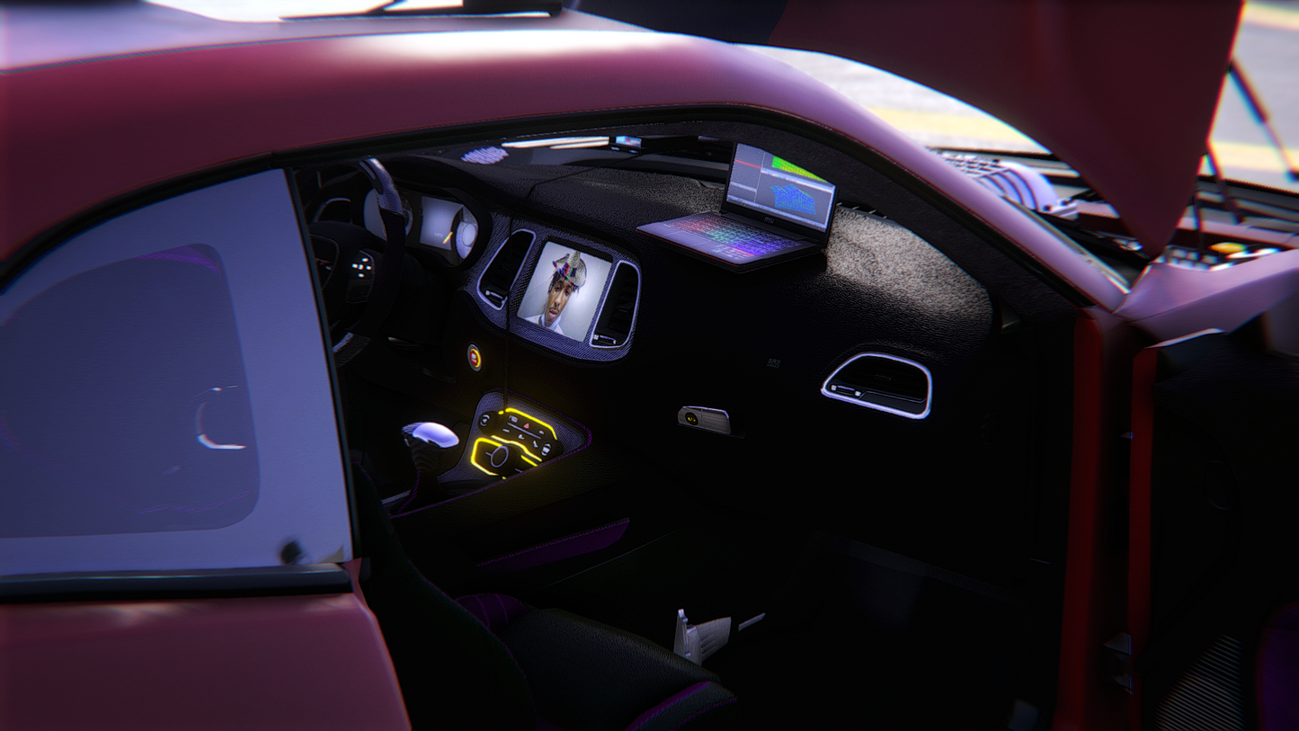 Dodge Challenger Hellcat 2 Colors Mixed Twin Turbo Custom