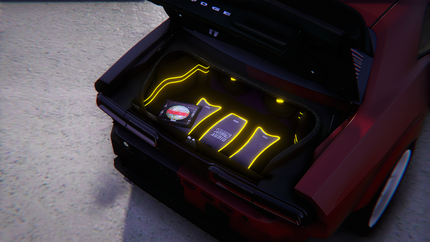 Dodge Challenger Hellcat 2 Colors Mixed Twin Turbo Custom