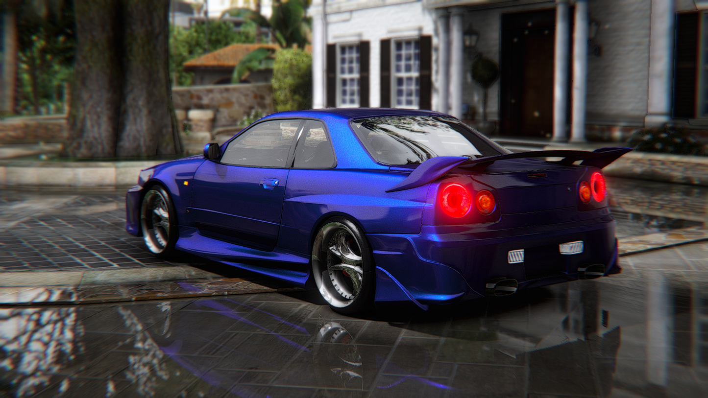 Nissan Skyline GTR R34 Garson Black Mafia