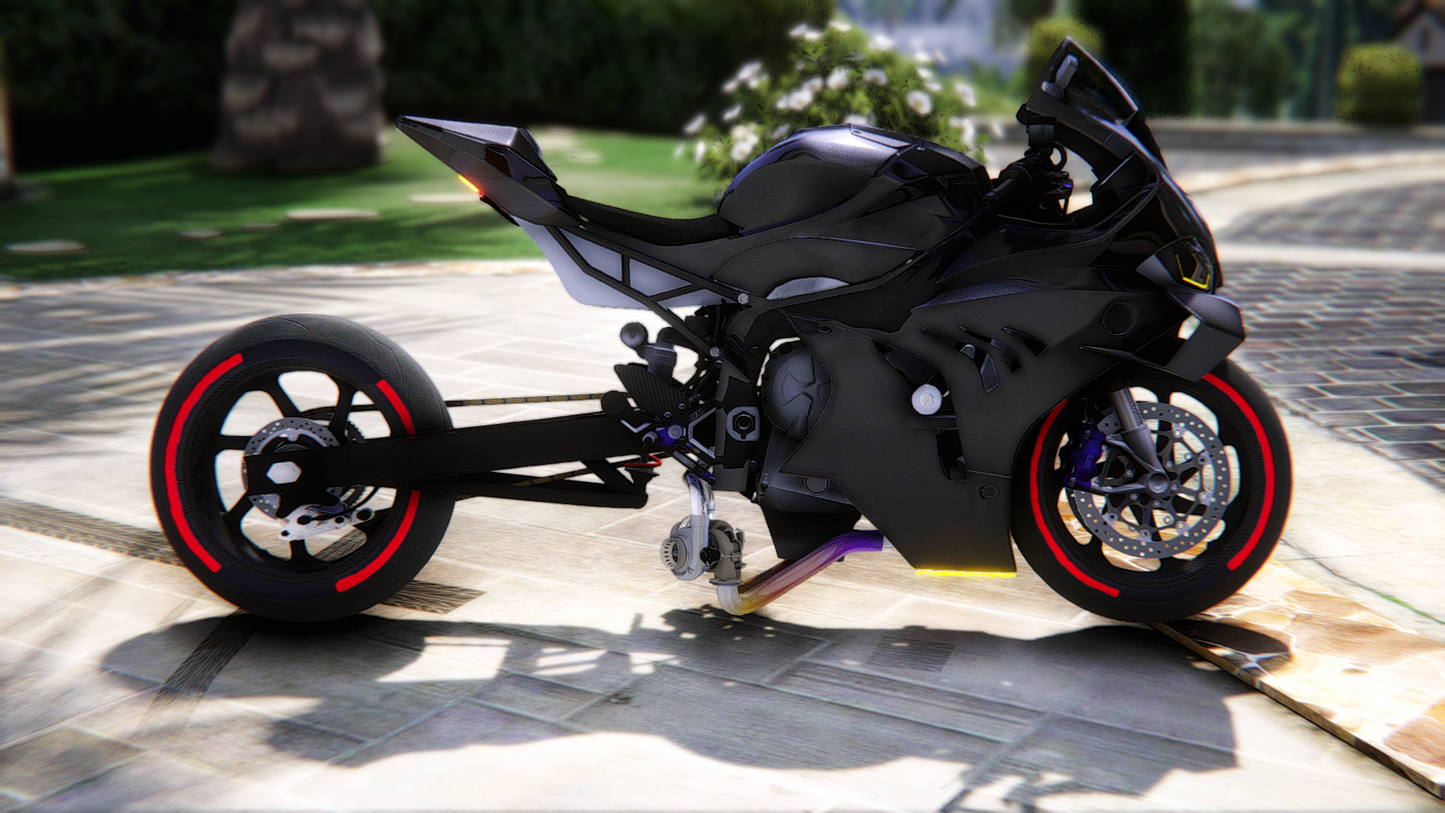 BMW M1000RR Stretched Twin Turbo with Custom Exhausts