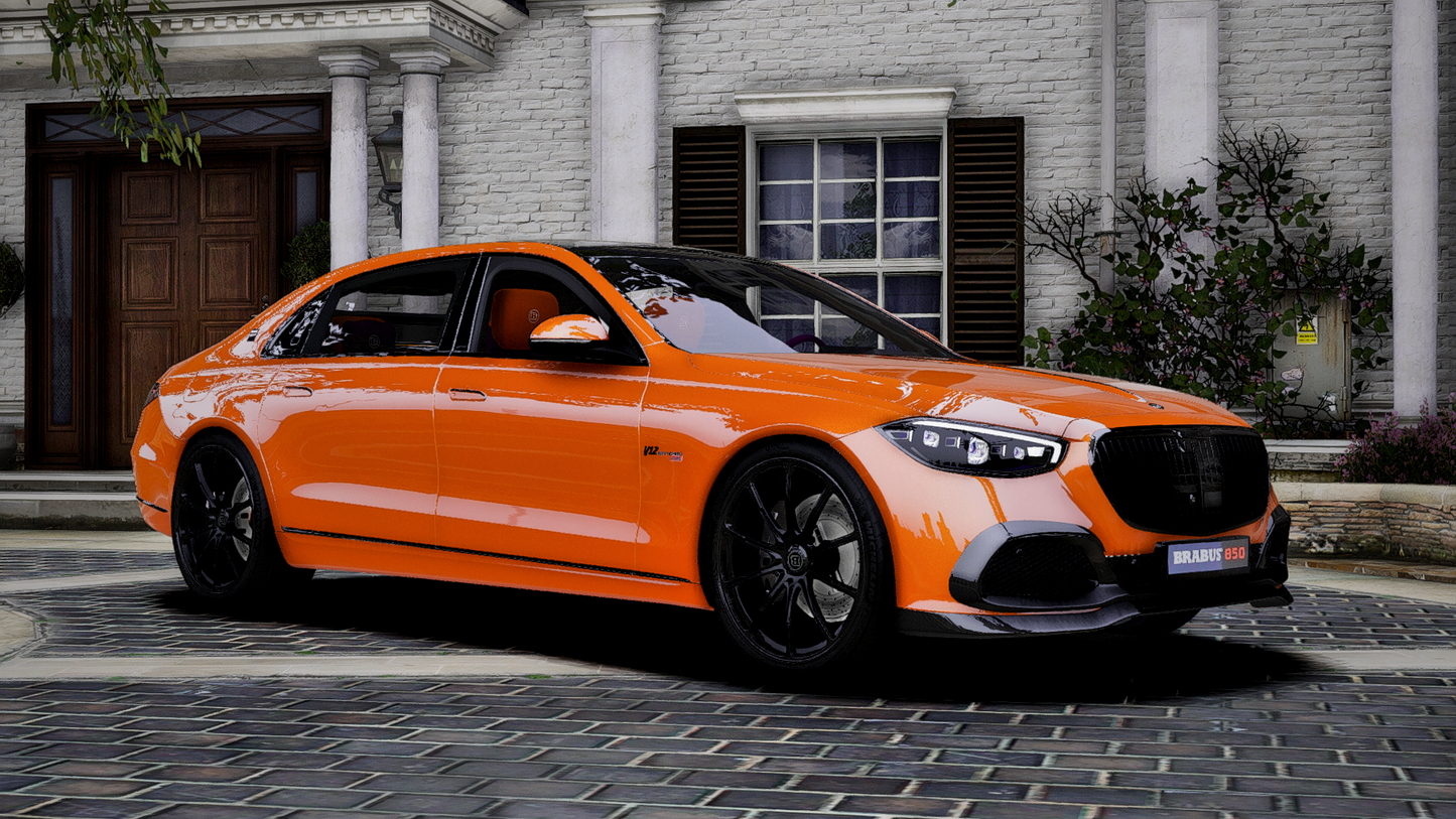 Mercedes-Maybach S680 Brabus 850 2024 | Animated Mirrors