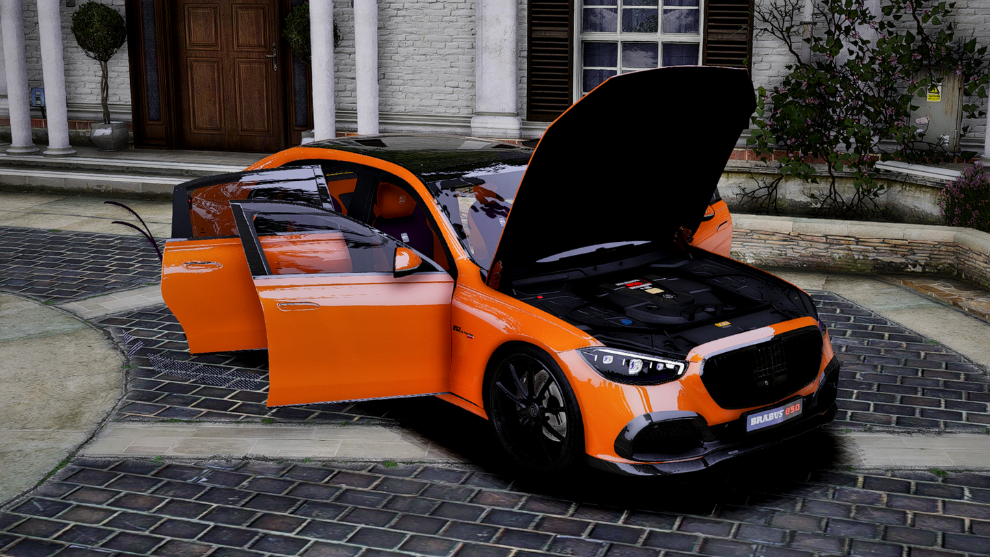 Mercedes-Maybach S680 Brabus 850 2024 | Animated Mirrors