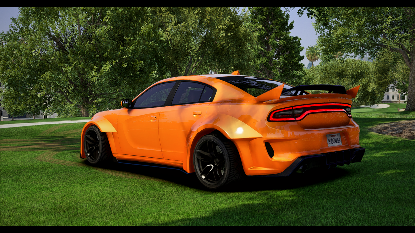 Dodge Charger Hellcat SRT Liberty Walk | Debadged