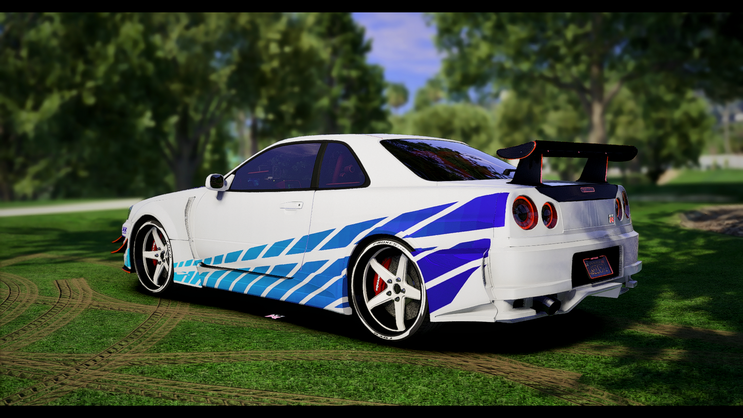 Nissan GTR R34 Paul Walker Edition