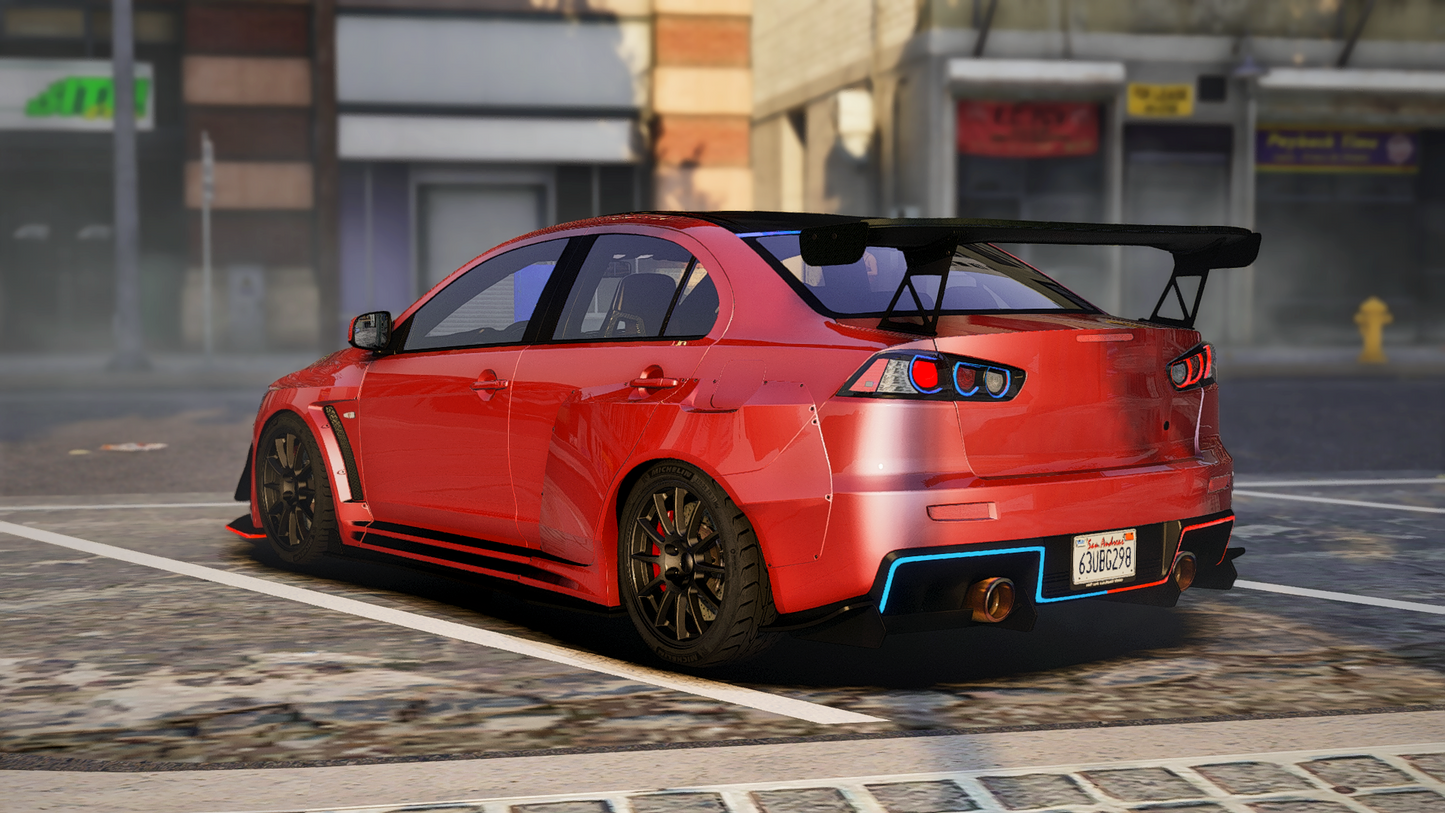 Mitsubishi Evo X PD Modern Lights | Debadged