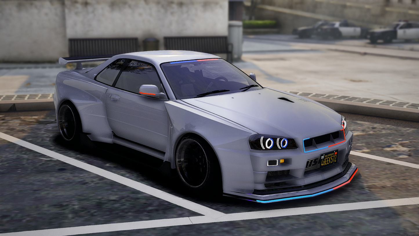 Nissan GTR R34 PD Modern Lights | Debadged