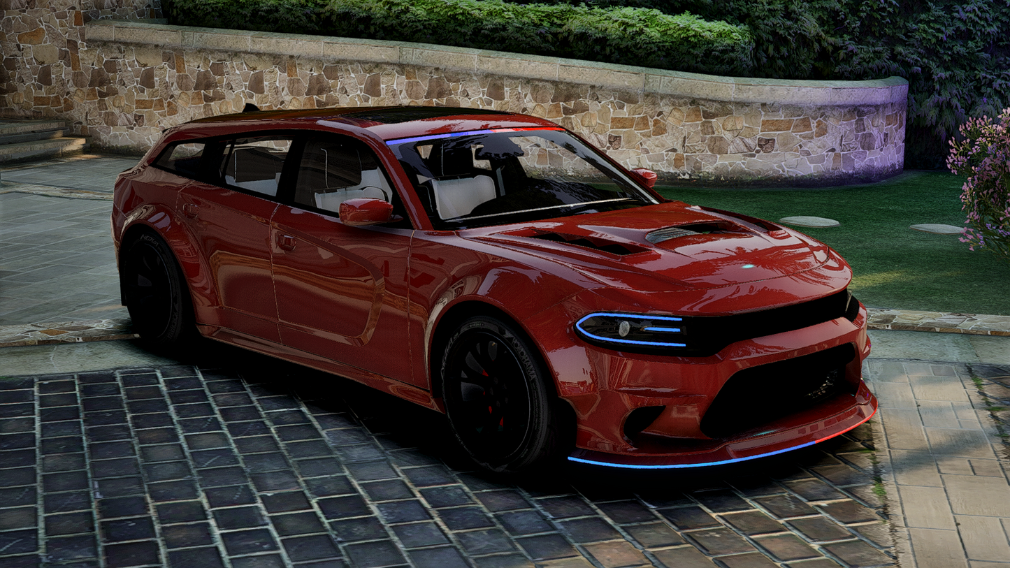 Dodge Charger SRT Wagon Police Modern Lights | Debadged