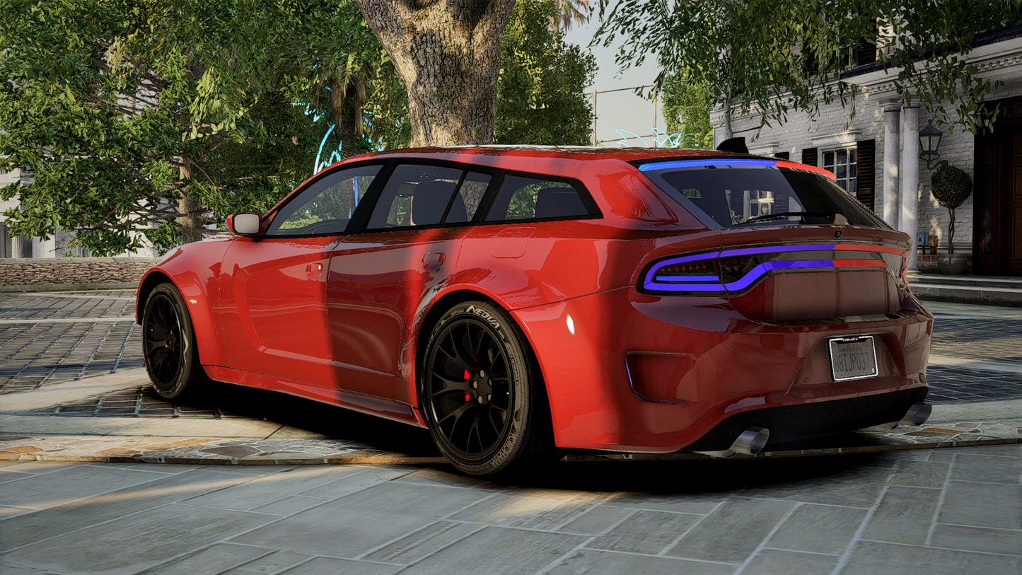 Dodge Charger SRT Wagon Police Modern Lights | Debadged