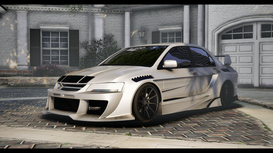 Mitsubishi EVO 9 Abflug (Debadged)