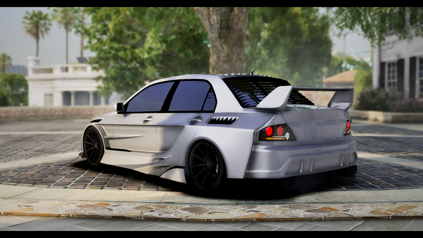 Mitsubishi EVO 9 Abflug (Debadged)