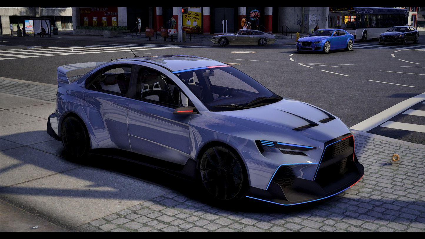 Custom Kuruma Extreme Police Modern Lights