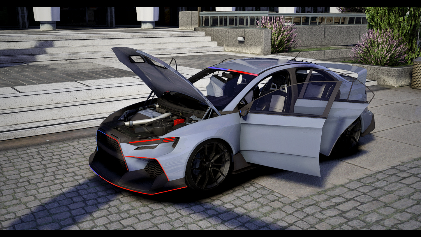 Custom Kuruma Extreme Police Modern Lights