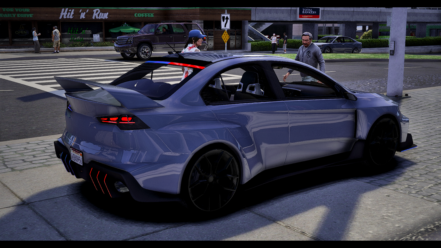 Custom Kuruma Extreme Police Modern Lights